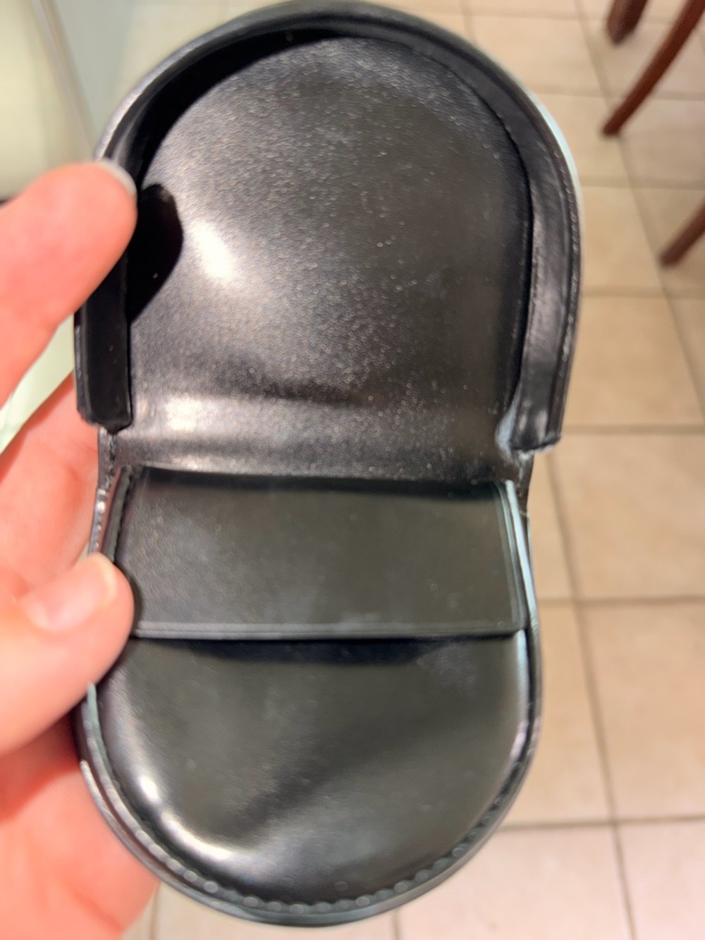 Prada Black Semi-Circle Leather Coin Case - Picture 4 of 9